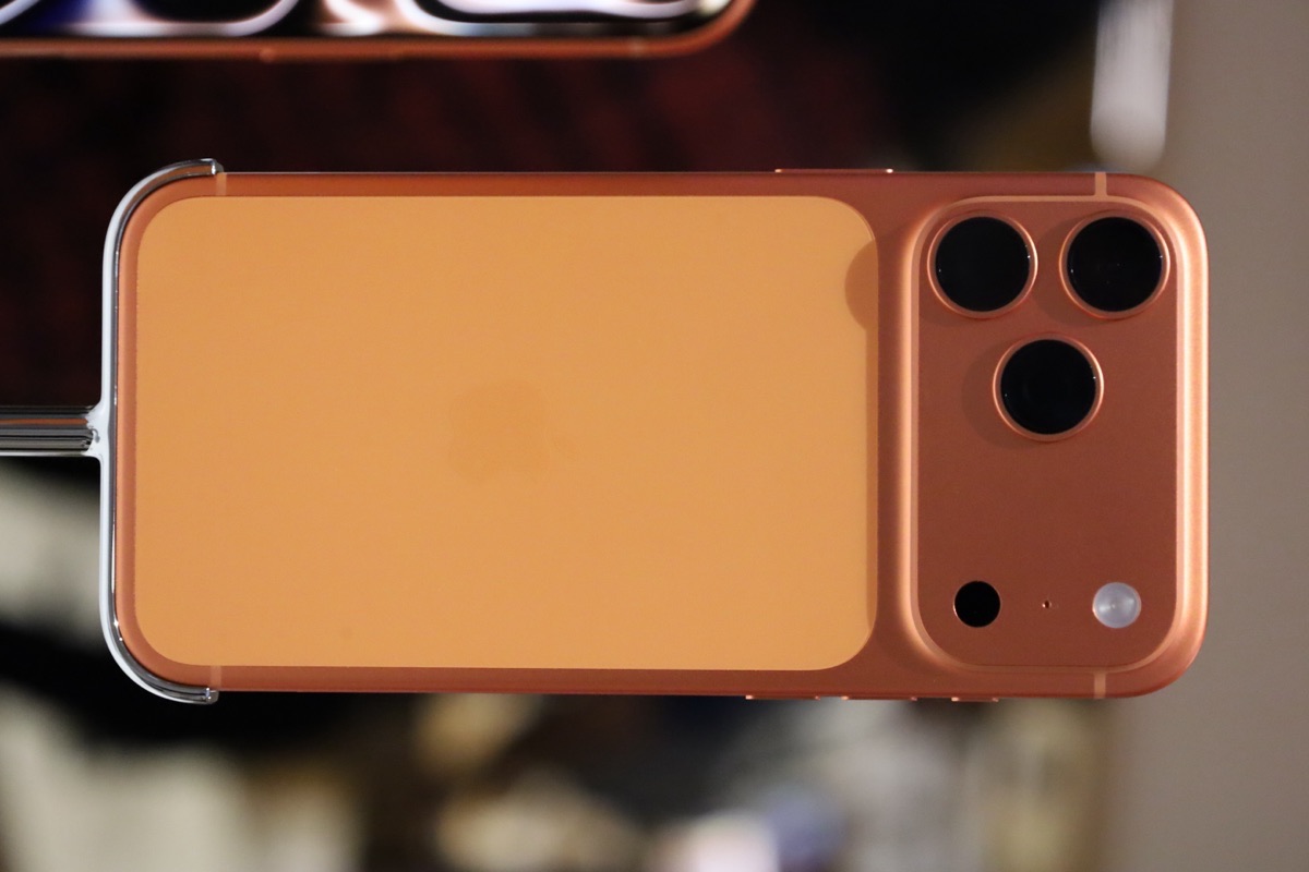 A Cosmic Orange Apple iPhone 17 Pro Max, the exact model sealed inside America's 250-year time capsule buried on July 4, 2026